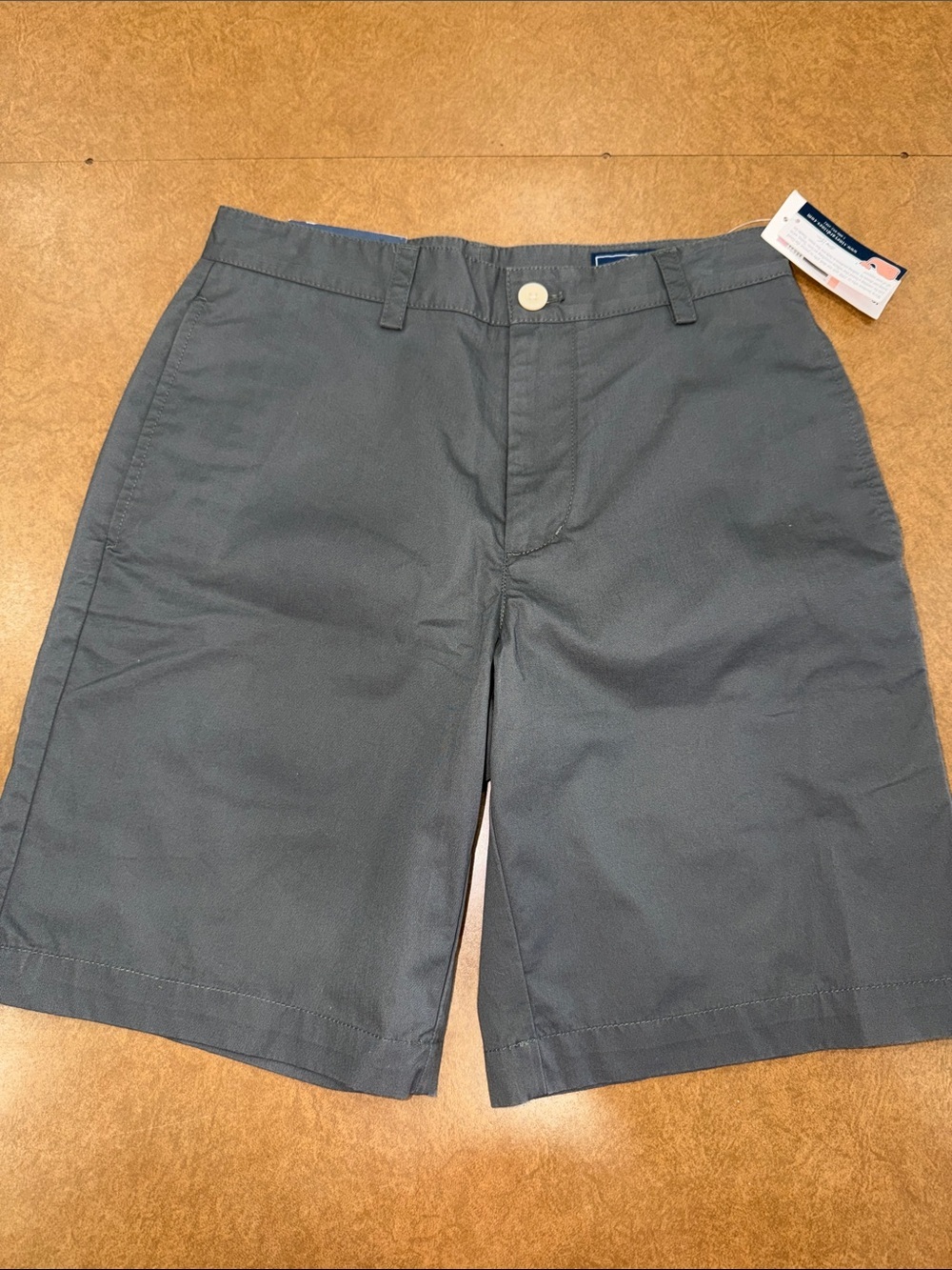 Vineyard Vines • Club Short • Men's Slate Gray Flat-Front Shorts • 28 Waist